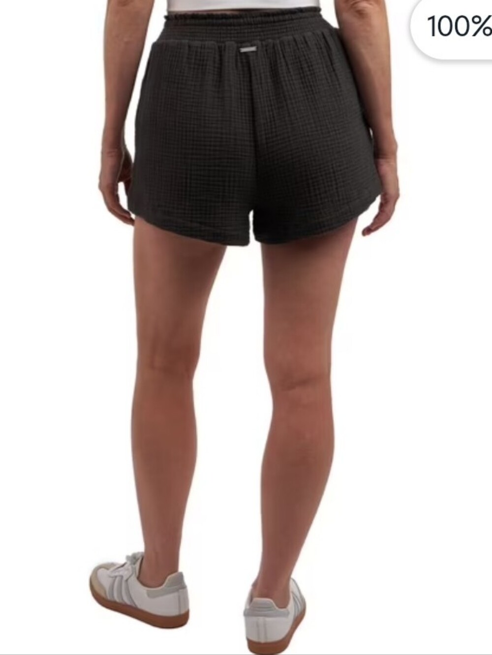 NWT Billabong Gauze Shorts Women's Size XL Black High-Waisted Swim Shorts - Picture 3 of 9